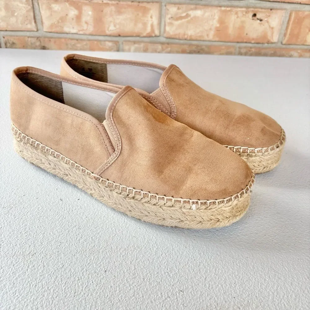 Circus by Sam Edelman Christina Brown Microsuede Espadrilles Shoes Women’s 10
